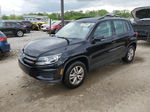 2016 Volkswagen Tiguan S Black vin: WVGBV7AX4GW005638