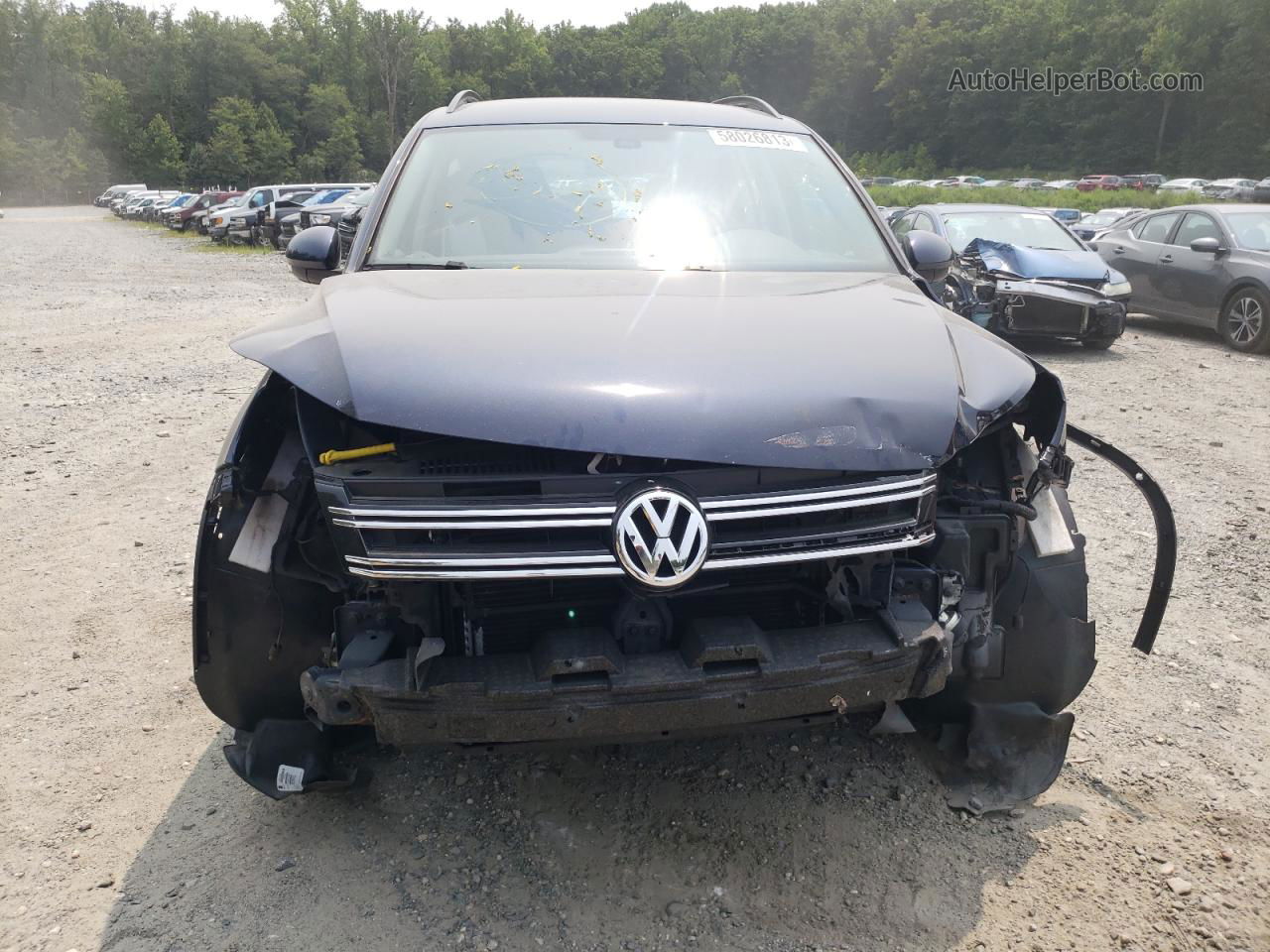 2016 Volkswagen Tiguan S Синий vin: WVGBV7AX4GW562243