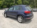 2016 Volkswagen Tiguan S Синий vin: WVGBV7AX4GW562243