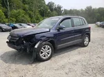 2016 Volkswagen Tiguan S Blue vin: WVGBV7AX4GW562243