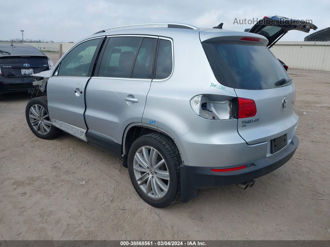 2016 Volkswagen Tiguan Se Silver vin: WVGBV7AX4GW578295