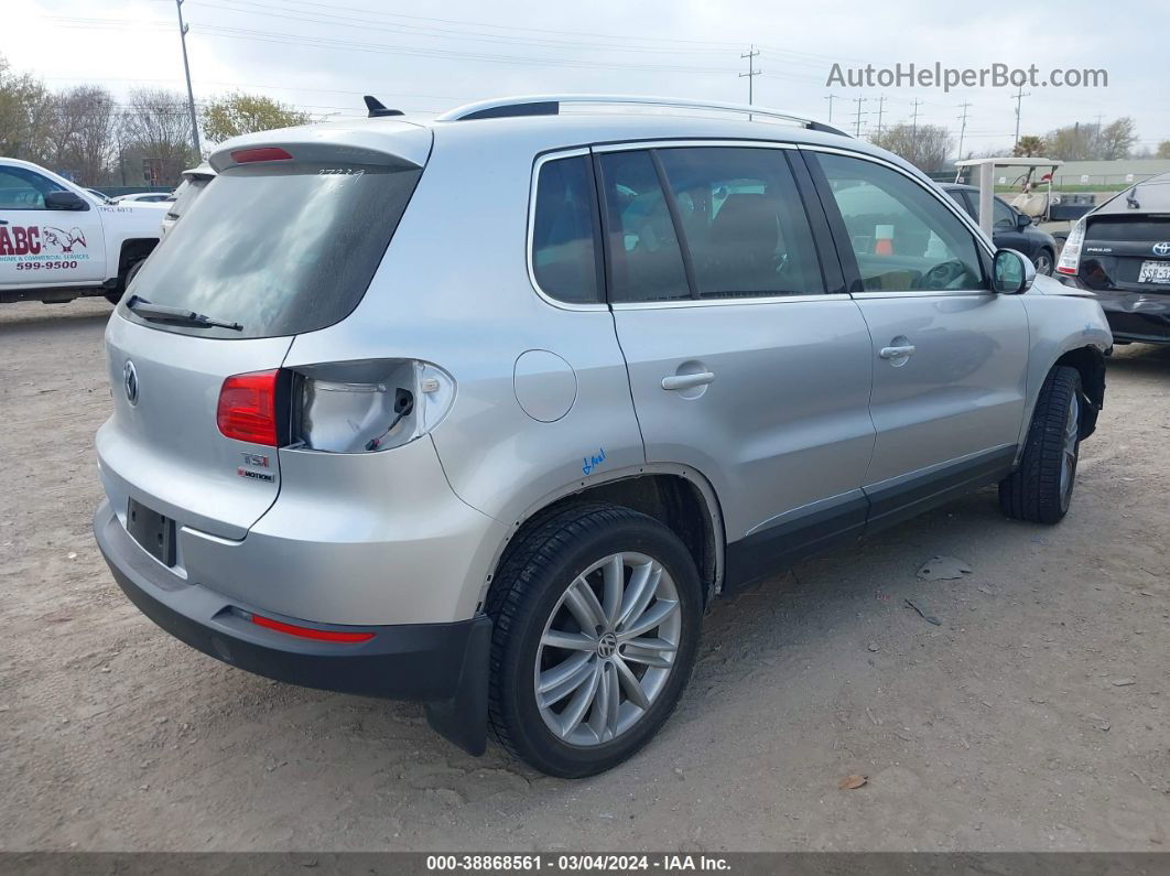 2016 Volkswagen Tiguan Se Silver vin: WVGBV7AX4GW578295