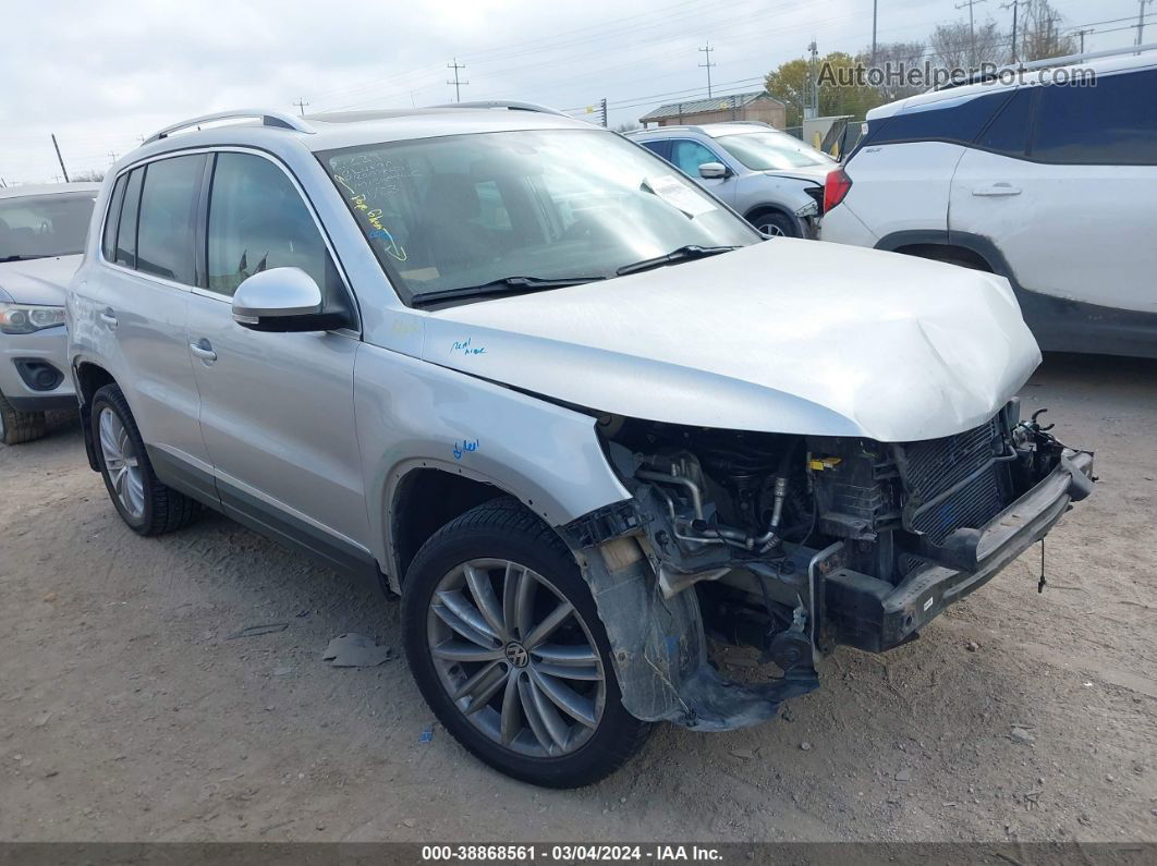 2016 Volkswagen Tiguan Se Silver vin: WVGBV7AX4GW578295