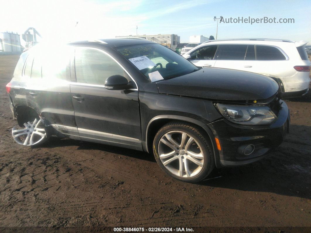 2016 Volkswagen Tiguan Sel Черный vin: WVGBV7AX4GW606323