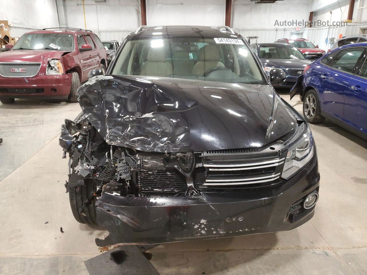 2016 Volkswagen Tiguan S Black vin: WVGBV7AX4GW616074