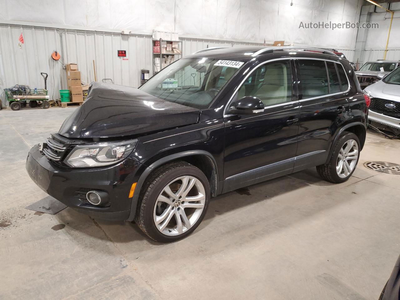 2016 Volkswagen Tiguan S Black vin: WVGBV7AX4GW616074