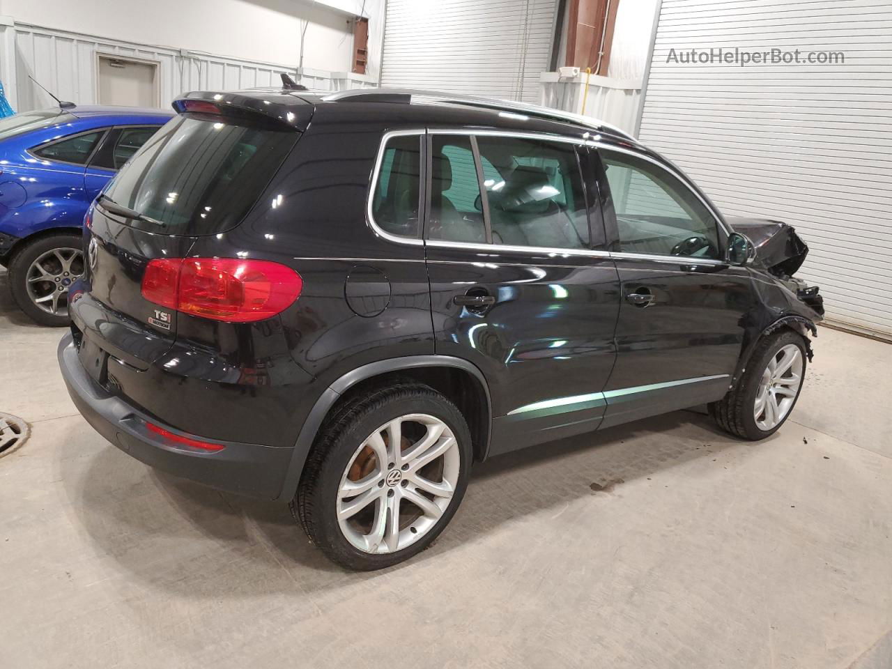 2016 Volkswagen Tiguan S Black vin: WVGBV7AX4GW616074