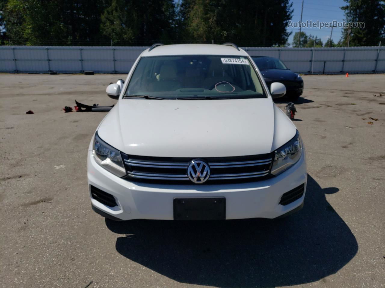 2017 Volkswagen Tiguan S White vin: WVGBV7AX4HK008063