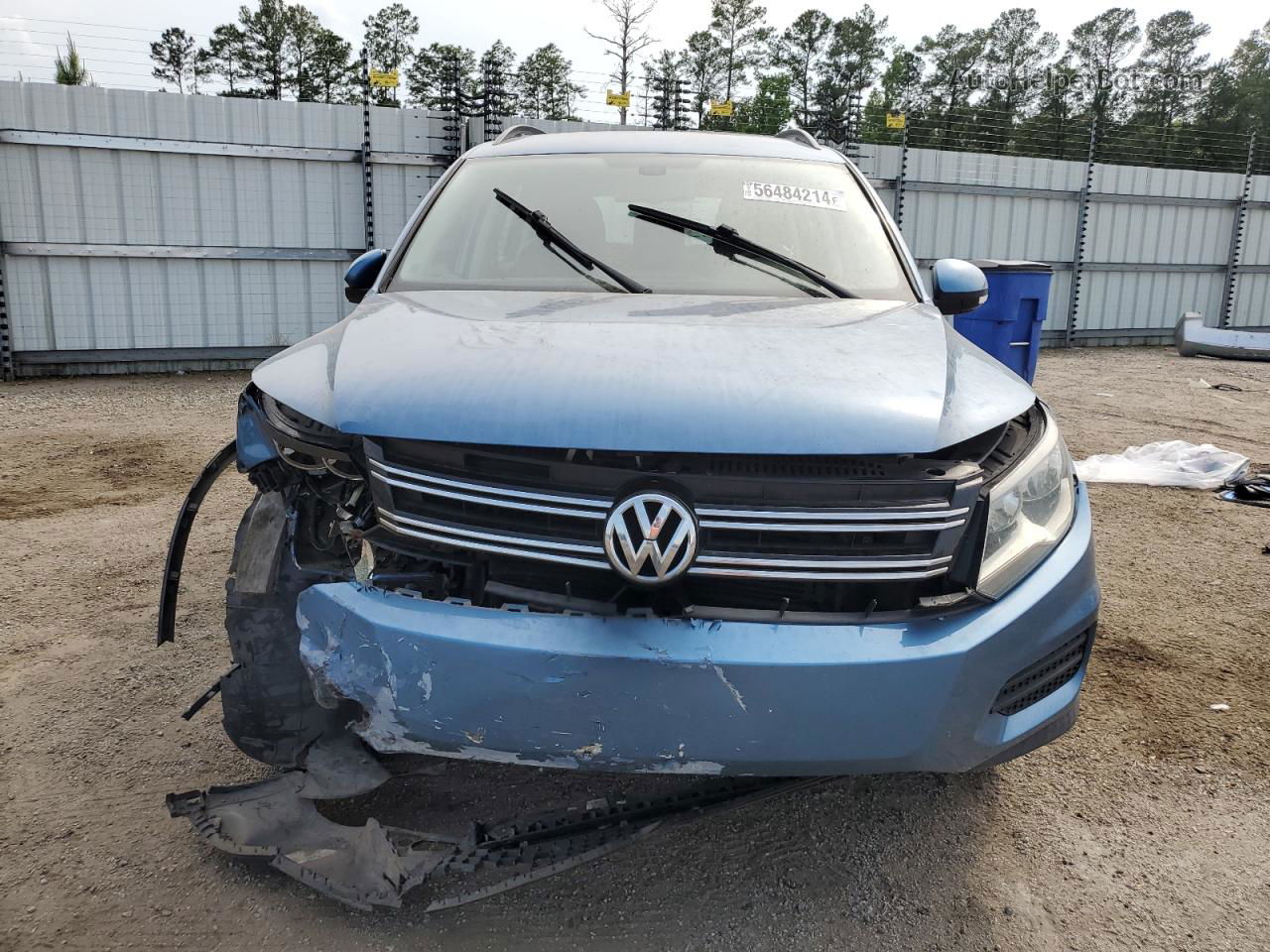 2017 Volkswagen Tiguan S Blue vin: WVGBV7AX4HK012999