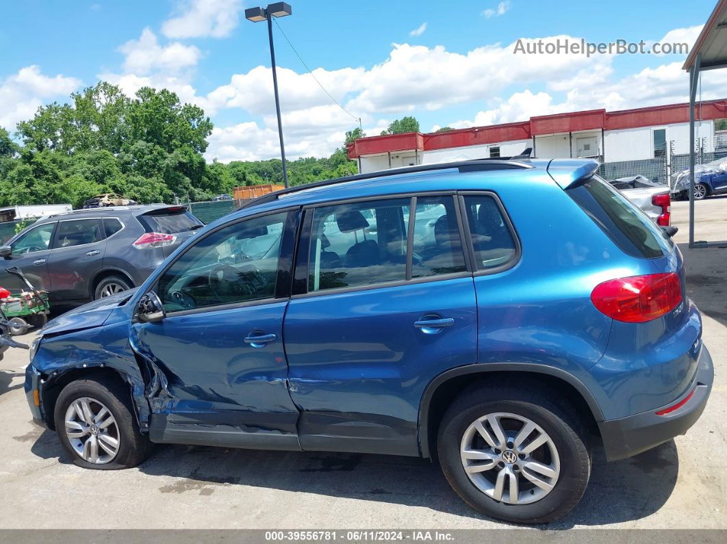 2017 Volkswagen Tiguan 2.0t/2.0t S Blue vin: WVGBV7AX4HK042200