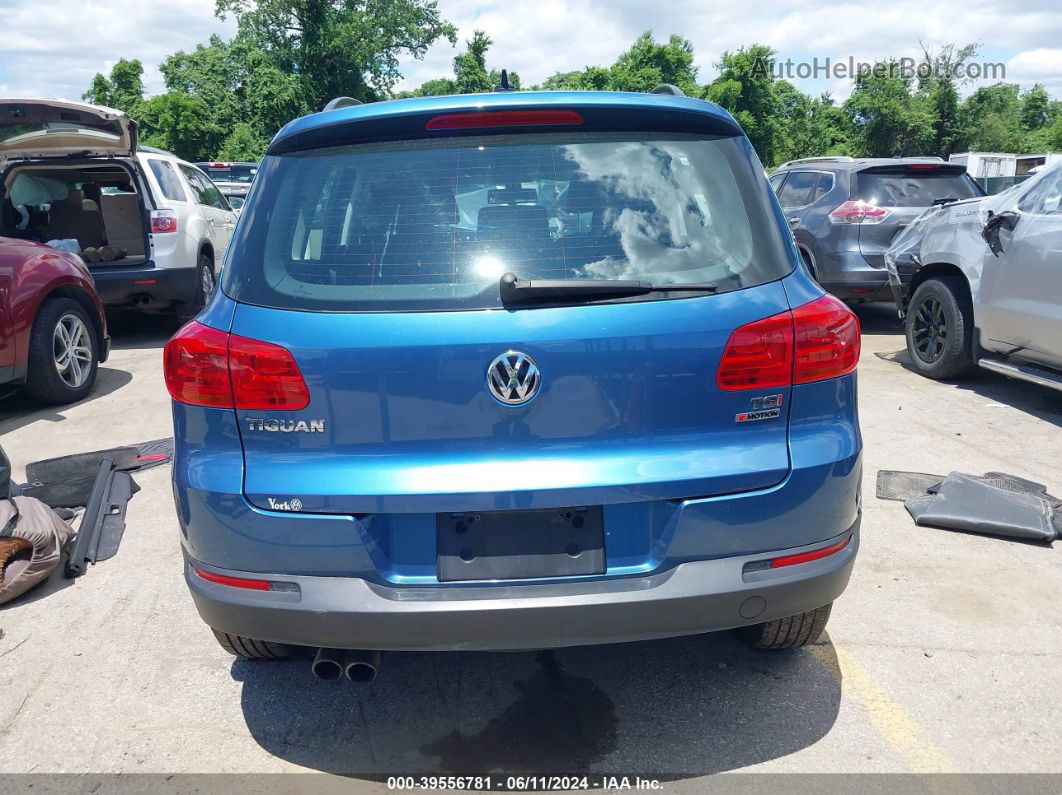 2017 Volkswagen Tiguan 2.0t/2.0t S Blue vin: WVGBV7AX4HK042200