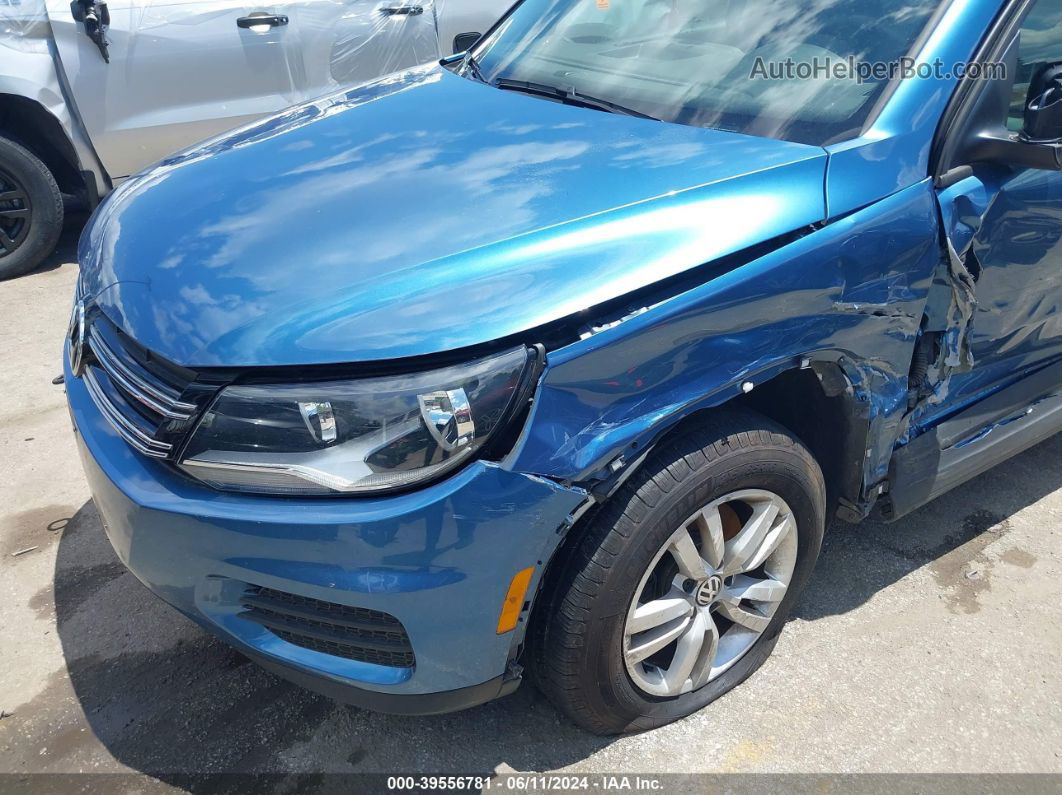 2017 Volkswagen Tiguan 2.0t/2.0t S Blue vin: WVGBV7AX4HK042200