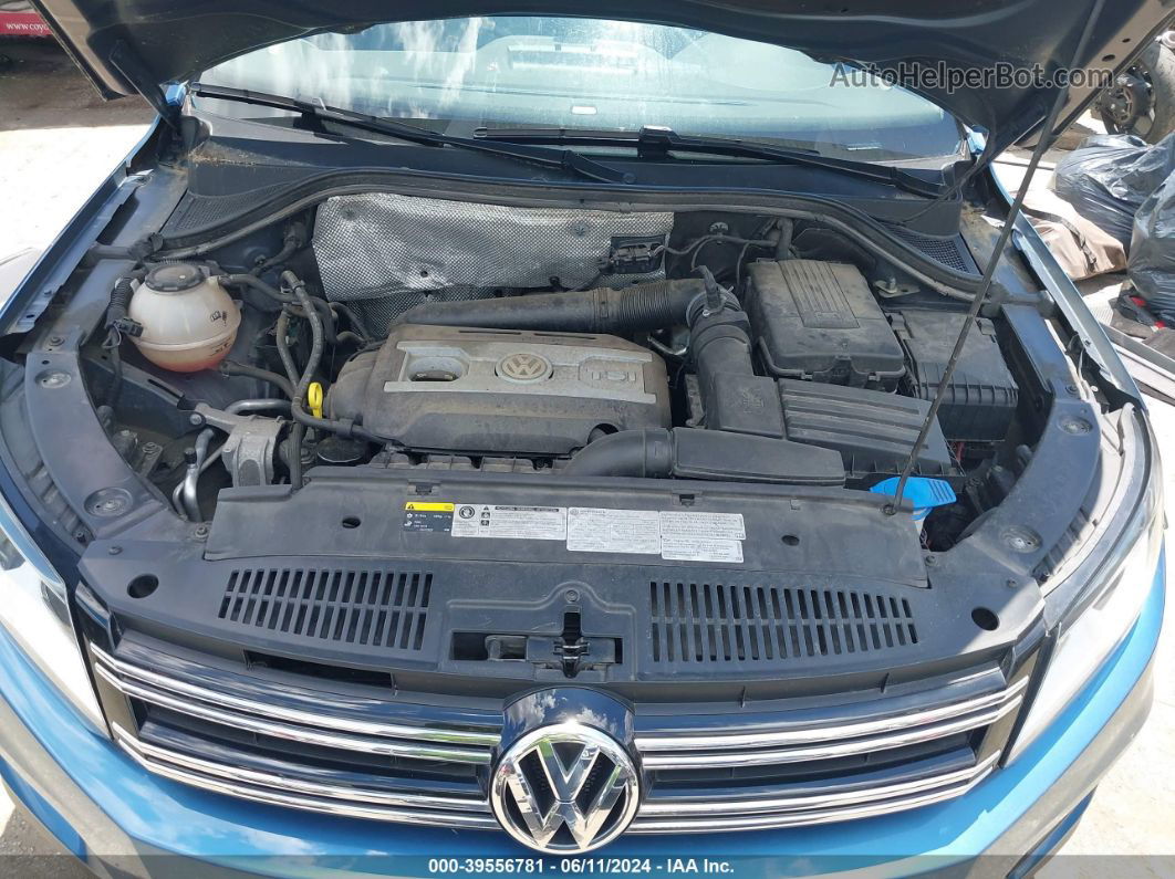 2017 Volkswagen Tiguan 2.0t/2.0t S Blue vin: WVGBV7AX4HK042200