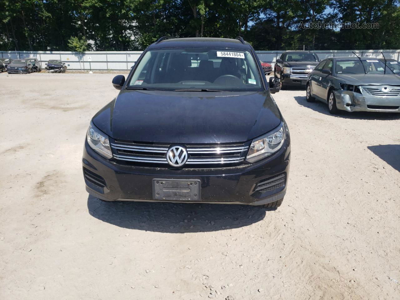 2017 Volkswagen Tiguan S Black vin: WVGBV7AX4HK045677