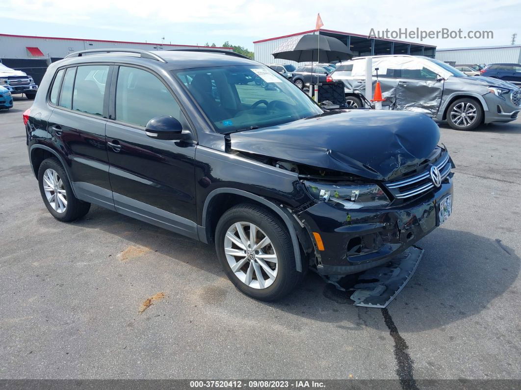 2017 Volkswagen Tiguan   Black vin: WVGBV7AX4HK046652