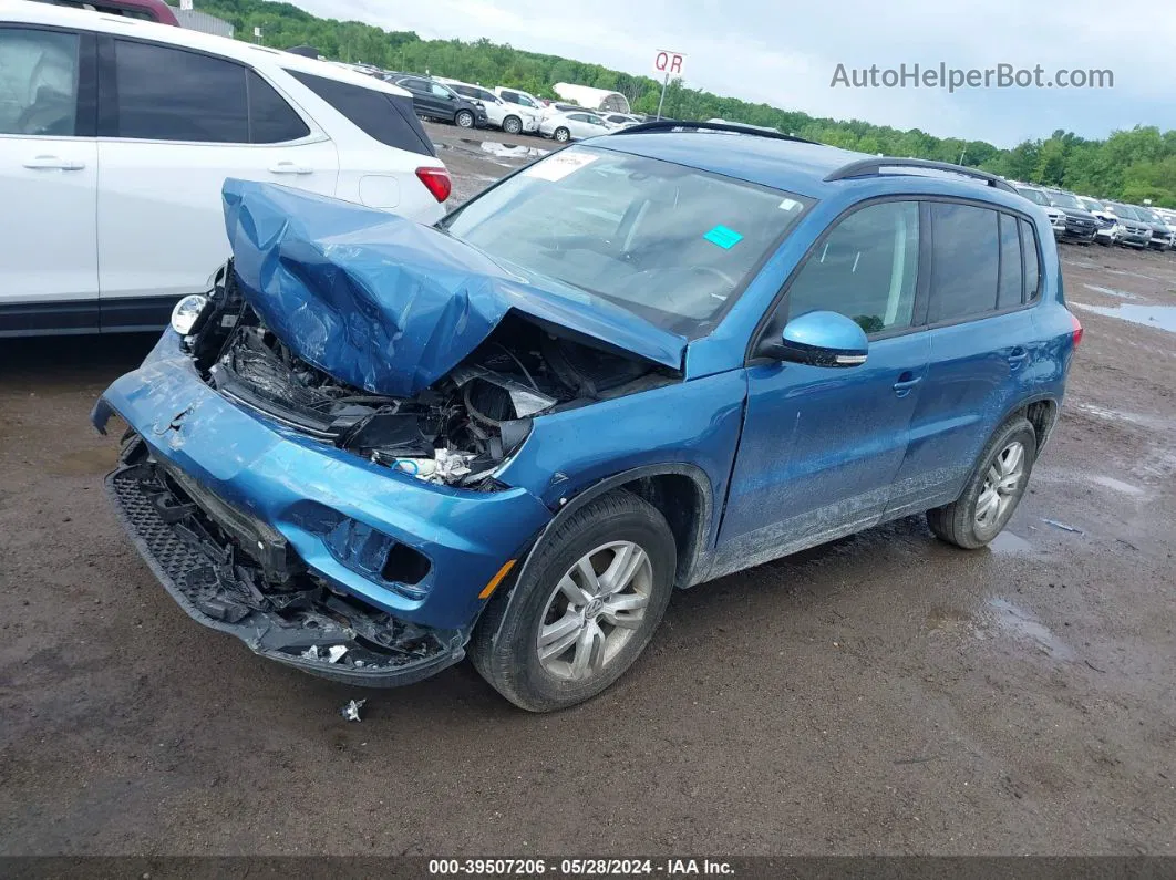 2017 Volkswagen Tiguan 2.0t S Blue vin: WVGBV7AX4HW502836