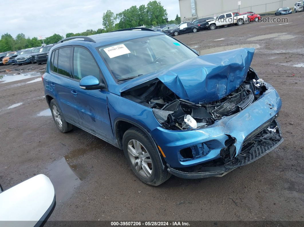 2017 Volkswagen Tiguan 2.0t S Blue vin: WVGBV7AX4HW502836