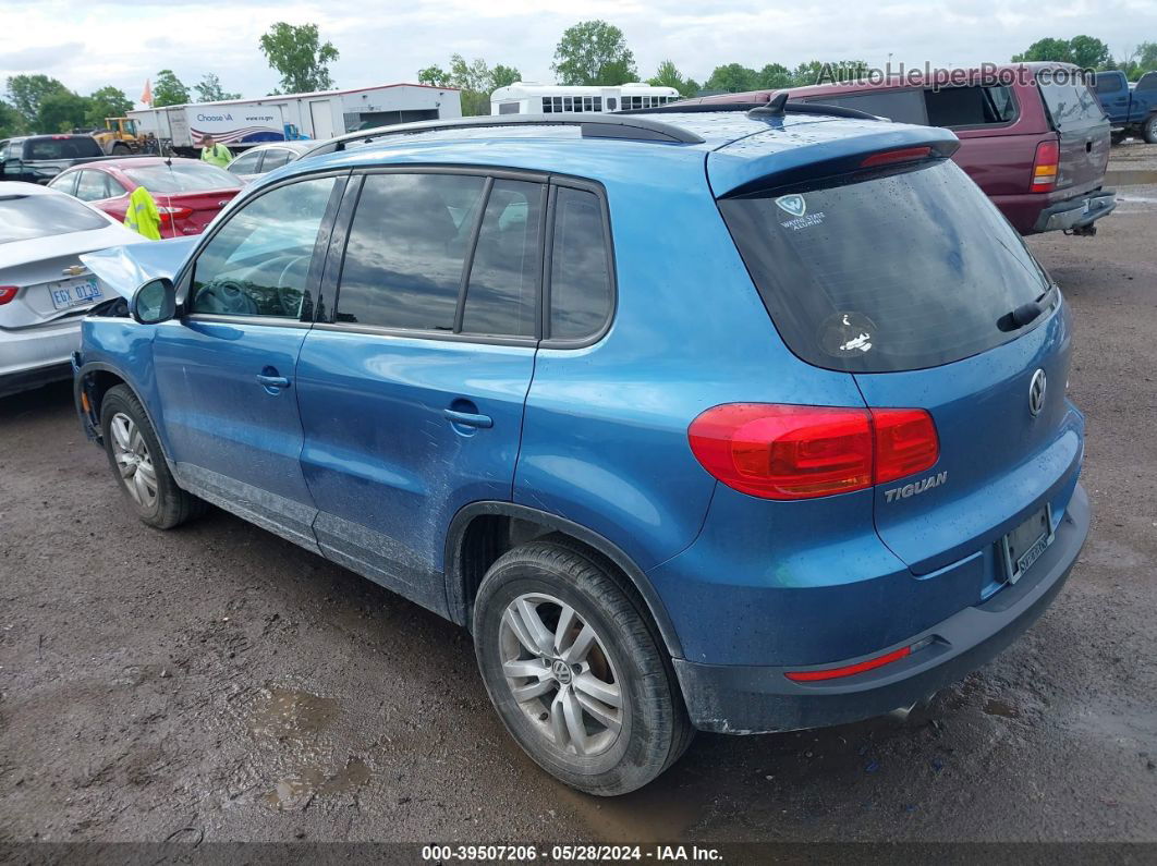 2017 Volkswagen Tiguan 2.0t S Blue vin: WVGBV7AX4HW502836