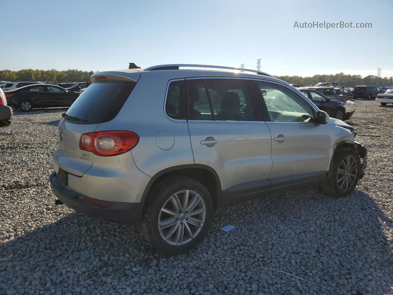 2010 Volkswagen Tiguan Se Silver vin: WVGBV7AX5AW508599