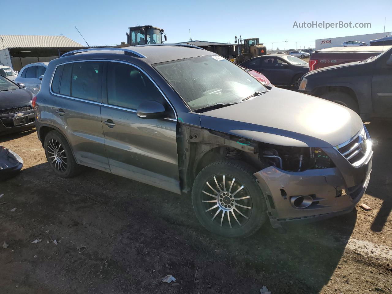 2010 Volkswagen Tiguan Se Silver vin: WVGBV7AX5AW522678