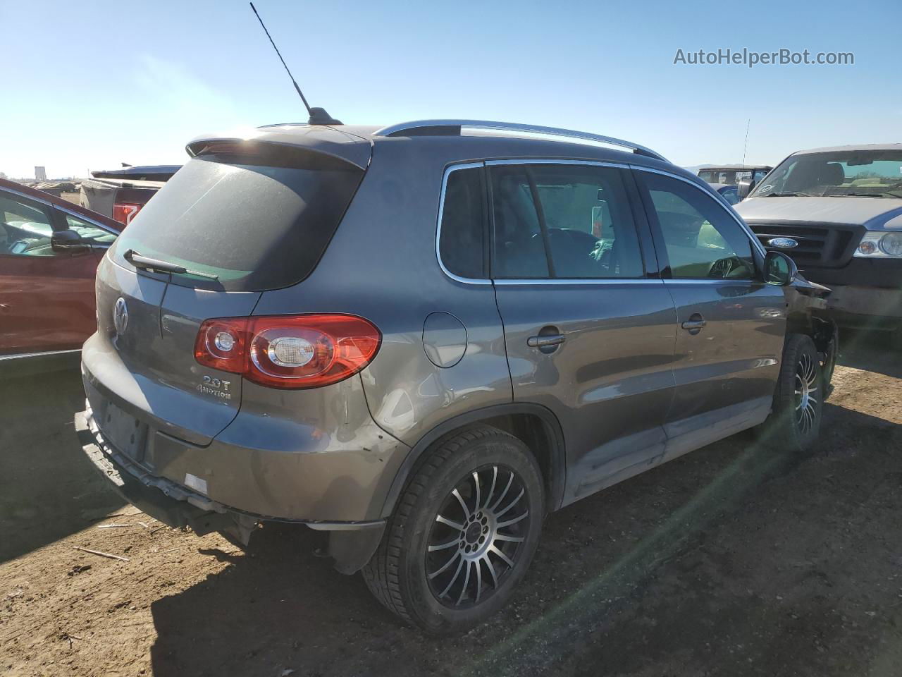 2010 Volkswagen Tiguan Se Silver vin: WVGBV7AX5AW522678