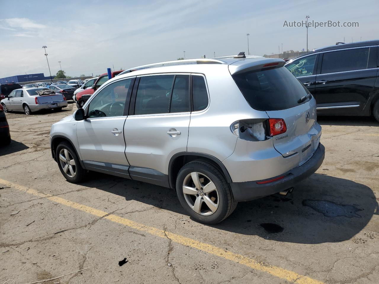 2010 Volkswagen Tiguan Se Silver vin: WVGBV7AX5AW525659