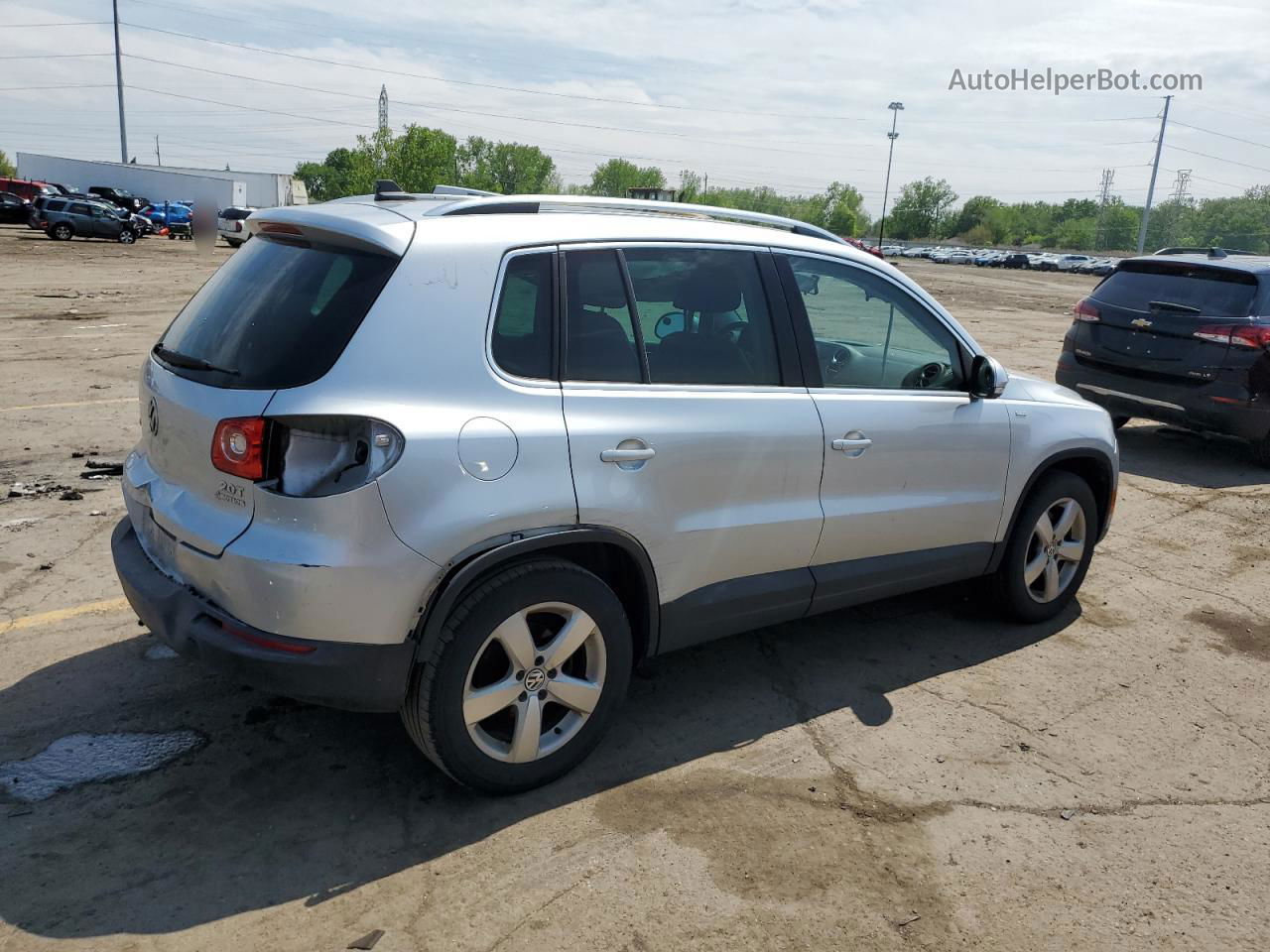 2010 Volkswagen Tiguan Se Silver vin: WVGBV7AX5AW525659