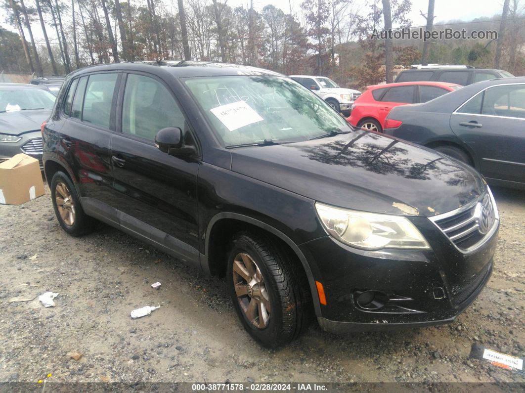 2010 Volkswagen Tiguan S Черный vin: WVGBV7AX5AW537813