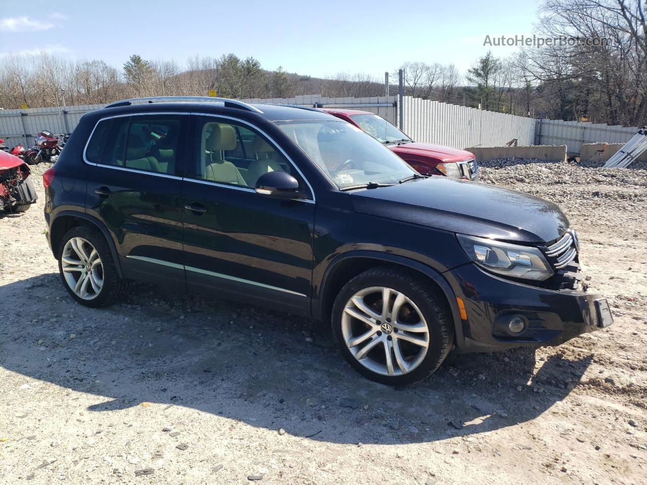 2013 Volkswagen Tiguan S Black vin: WVGBV7AX5DW546435