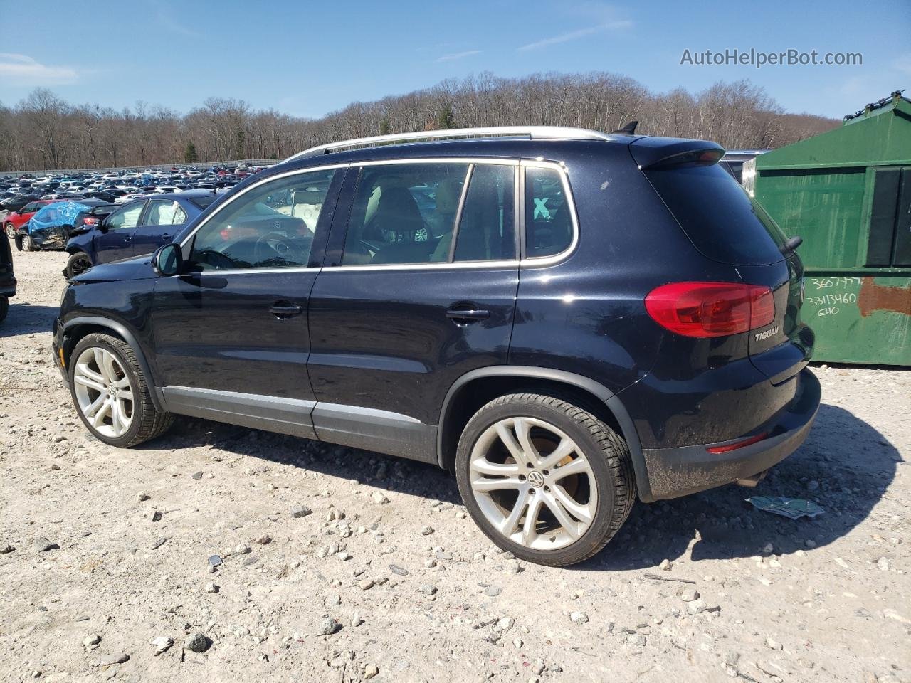 2013 Volkswagen Tiguan S Black vin: WVGBV7AX5DW546435