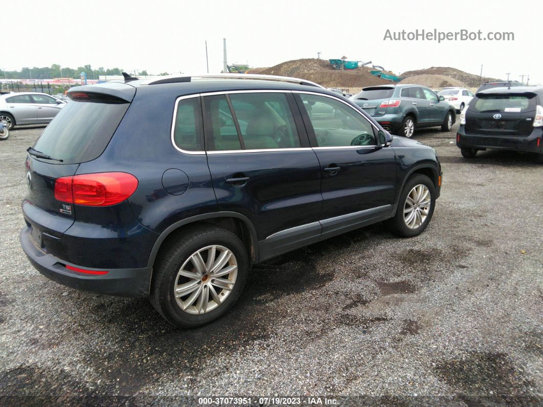 2016 Volkswagen Tiguan Se Blue vin: WVGBV7AX5GW507834