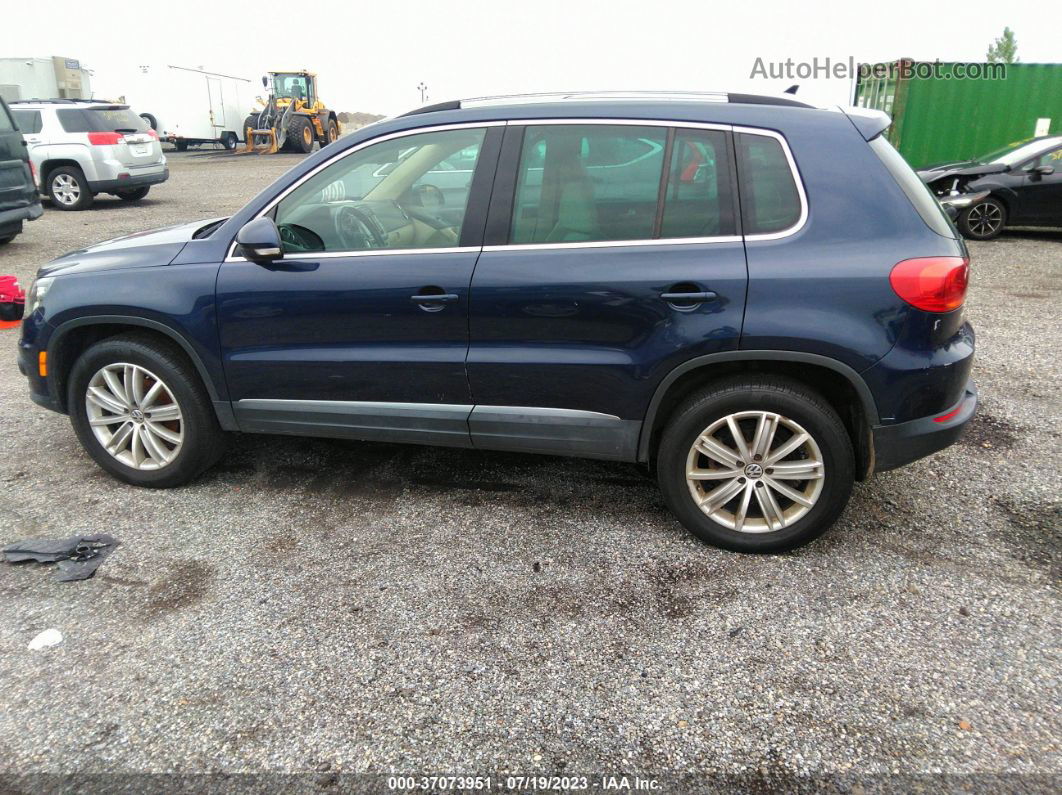 2016 Volkswagen Tiguan Se Blue vin: WVGBV7AX5GW507834