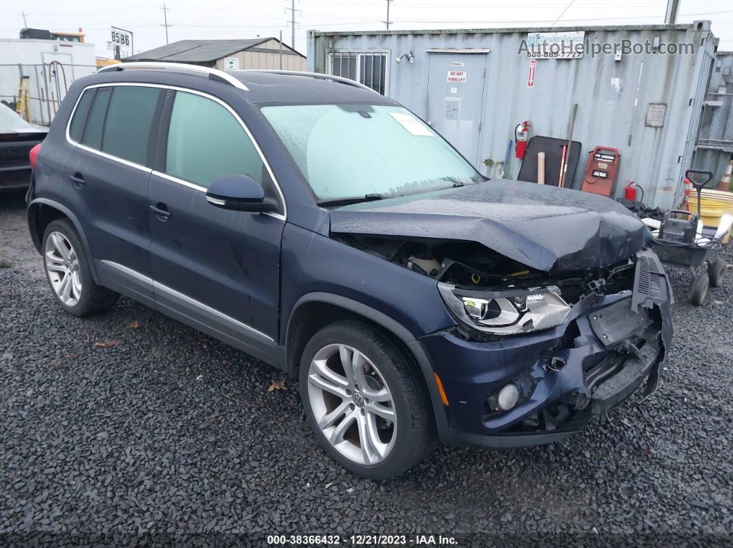 2016 Volkswagen Tiguan Sel Blue vin: WVGBV7AX5GW561750