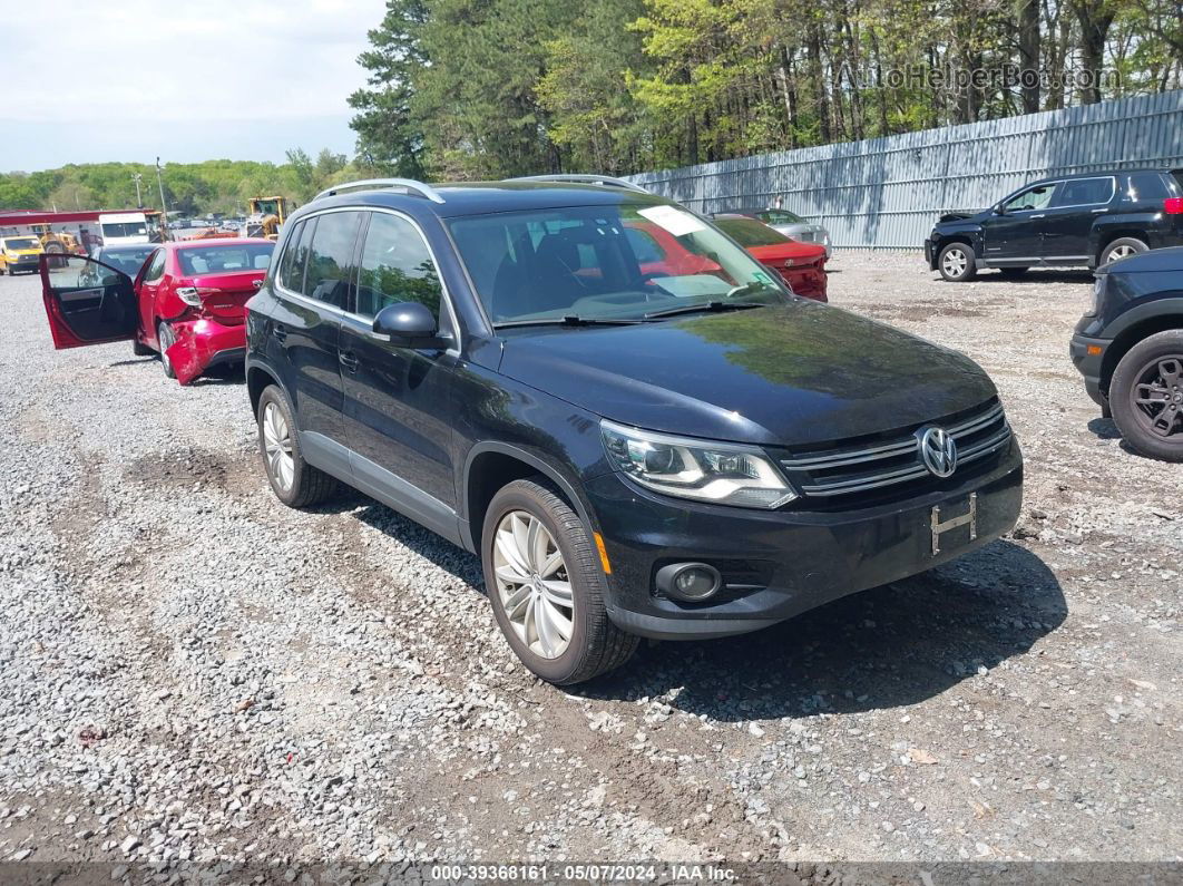 2016 Volkswagen Tiguan Se Black vin: WVGBV7AX5GW581223