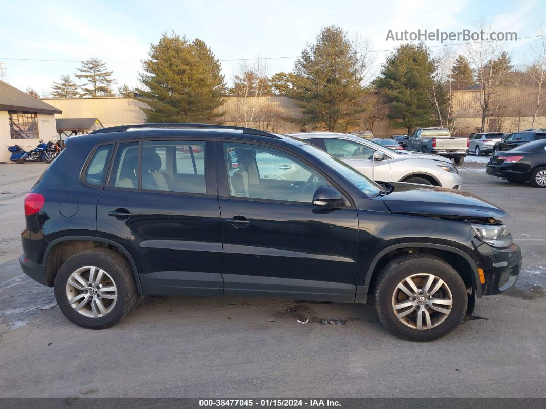 2016 Volkswagen Tiguan S Black vin: WVGBV7AX5GW601048