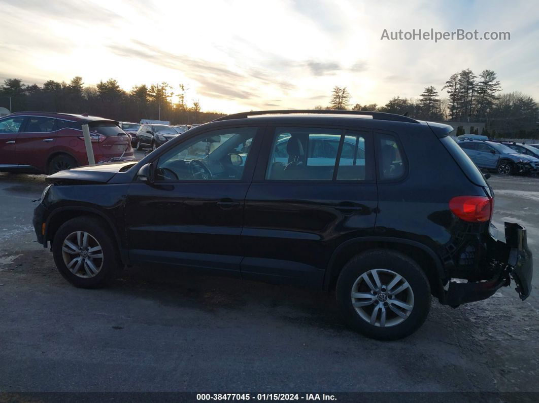 2016 Volkswagen Tiguan S Черный vin: WVGBV7AX5GW601048