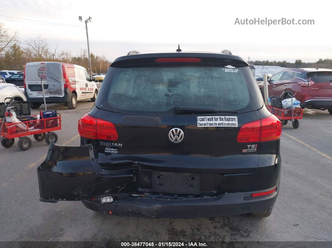 2016 Volkswagen Tiguan S Черный vin: WVGBV7AX5GW601048