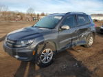 2016 Volkswagen Tiguan S Gray vin: WVGBV7AX5GW609411