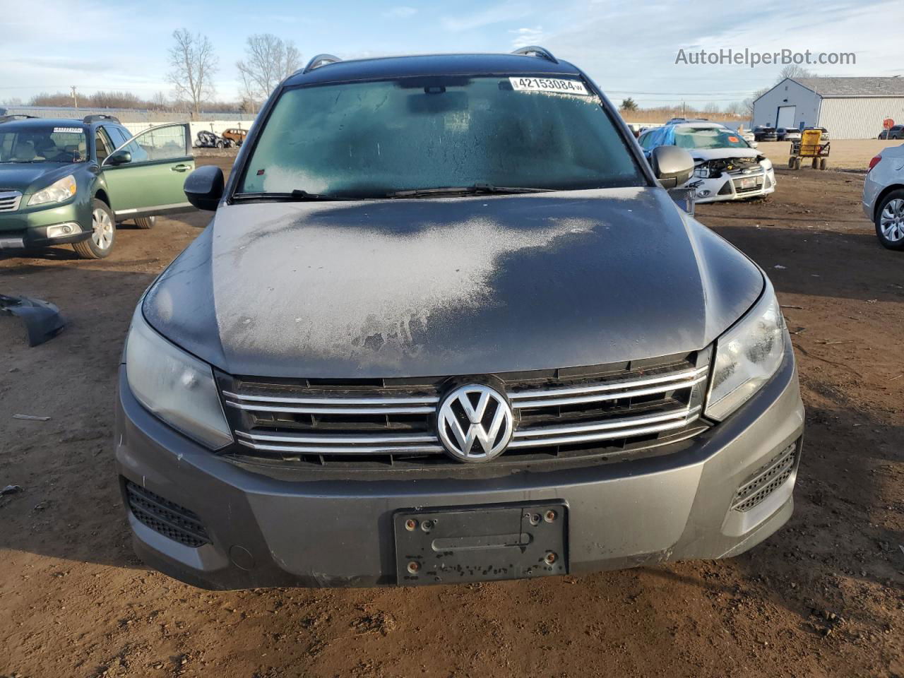 2016 Volkswagen Tiguan S Gray vin: WVGBV7AX5GW609411