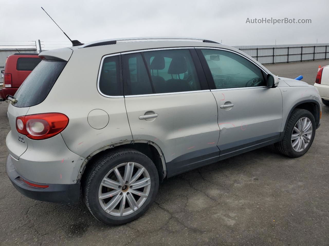 2010 Volkswagen Tiguan Se Silver vin: WVGBV7AX6AW516159