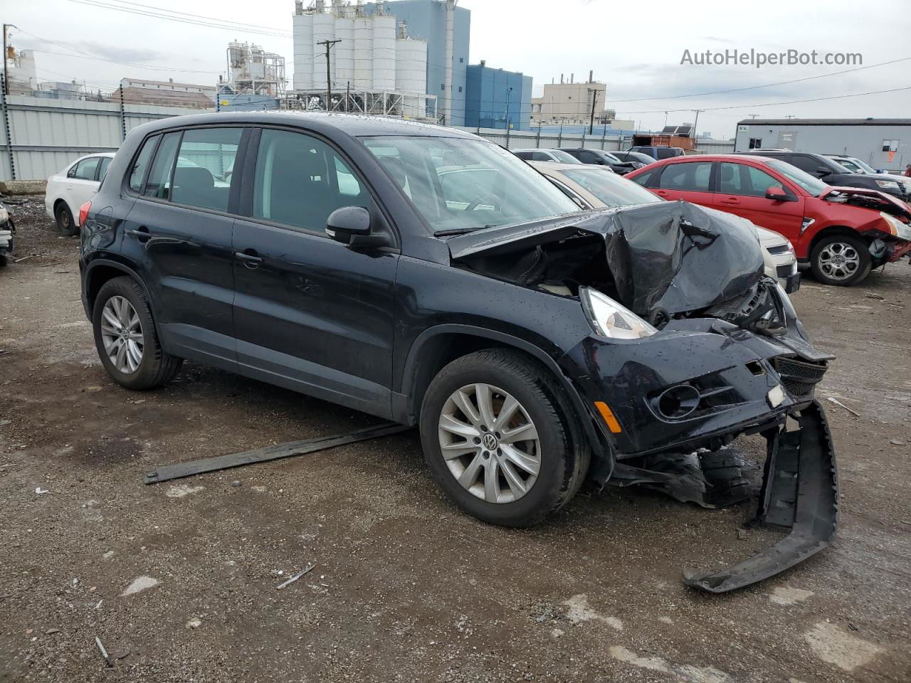 2010 Volkswagen Tiguan Se Black vin: WVGBV7AX6AW529171