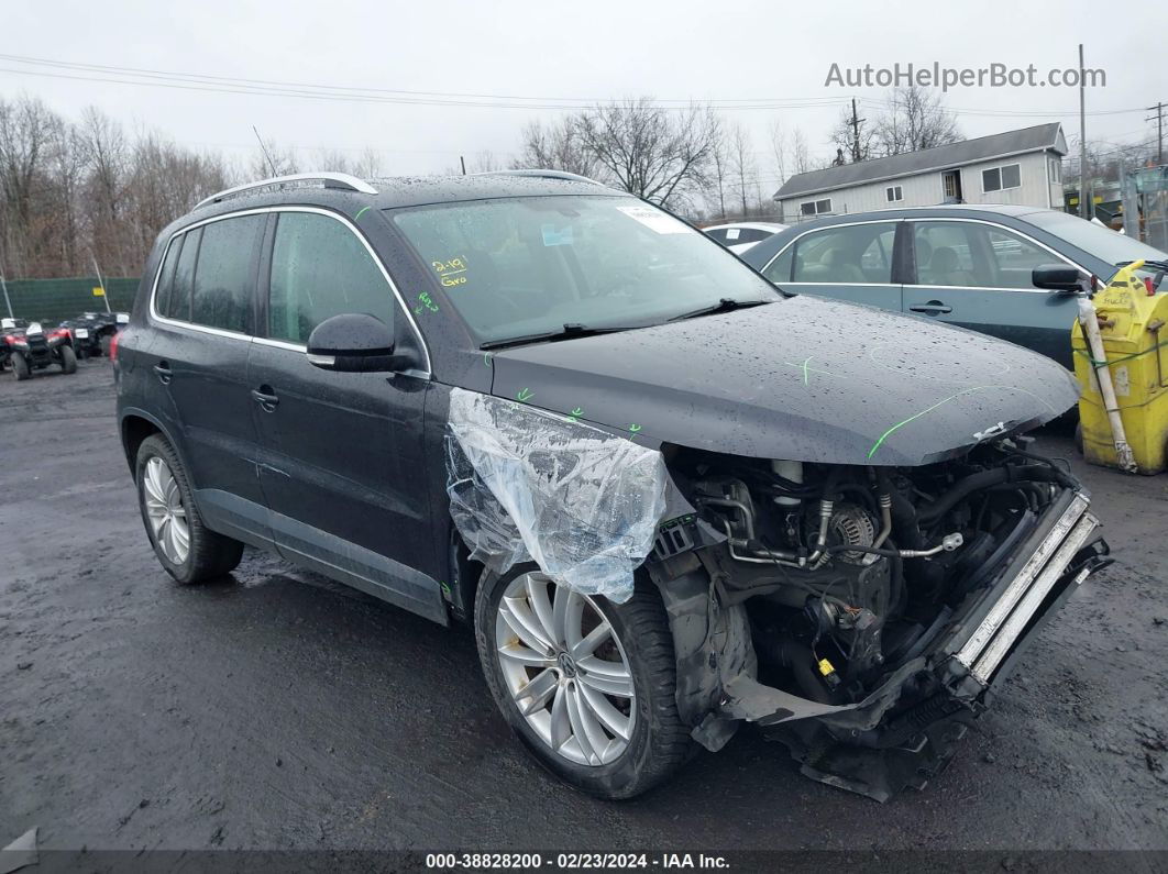 2010 Volkswagen Tiguan Sel Черный vin: WVGBV7AX6AW537786