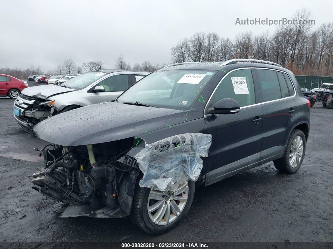 2010 Volkswagen Tiguan Sel Черный vin: WVGBV7AX6AW537786