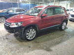 2013 Volkswagen Tiguan S Бордовый vin: WVGBV7AX6DW006558