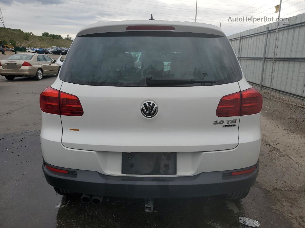 2013 Volkswagen Tiguan S Белый vin: WVGBV7AX6DW534651