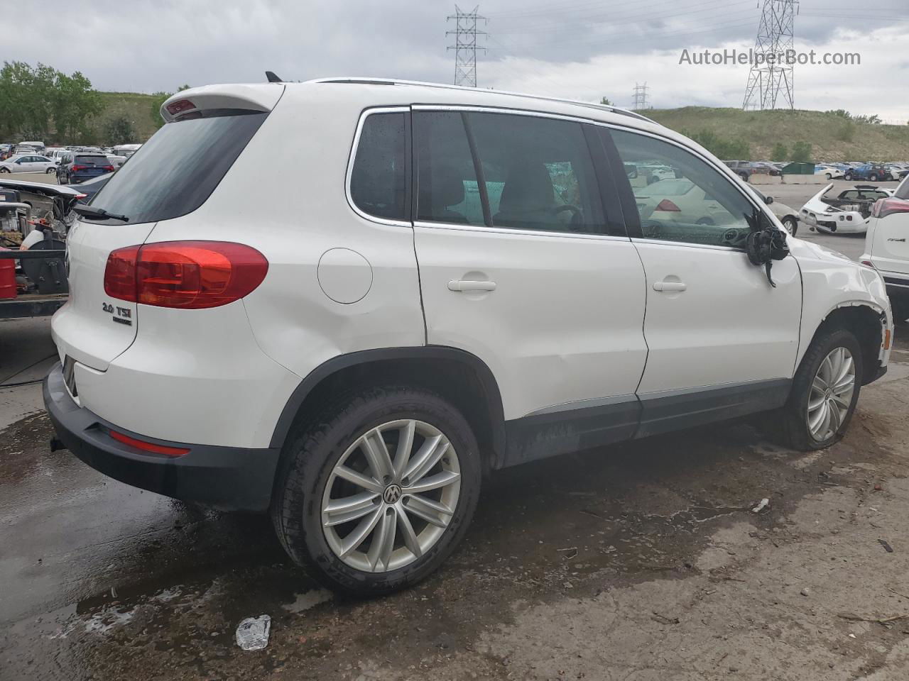 2013 Volkswagen Tiguan S Белый vin: WVGBV7AX6DW534651