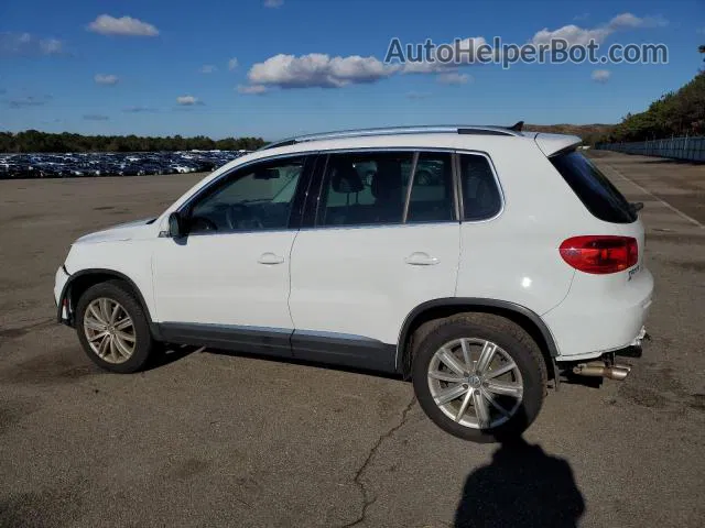 2016 Volkswagen Tiguan S White vin: WVGBV7AX6GK000187