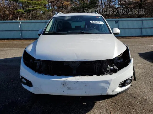 2016 Volkswagen Tiguan S White vin: WVGBV7AX6GK000187