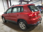 2016 Volkswagen Tiguan S Burgundy vin: WVGBV7AX6GW051732