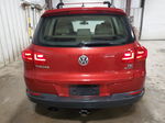 2016 Volkswagen Tiguan S Burgundy vin: WVGBV7AX6GW051732